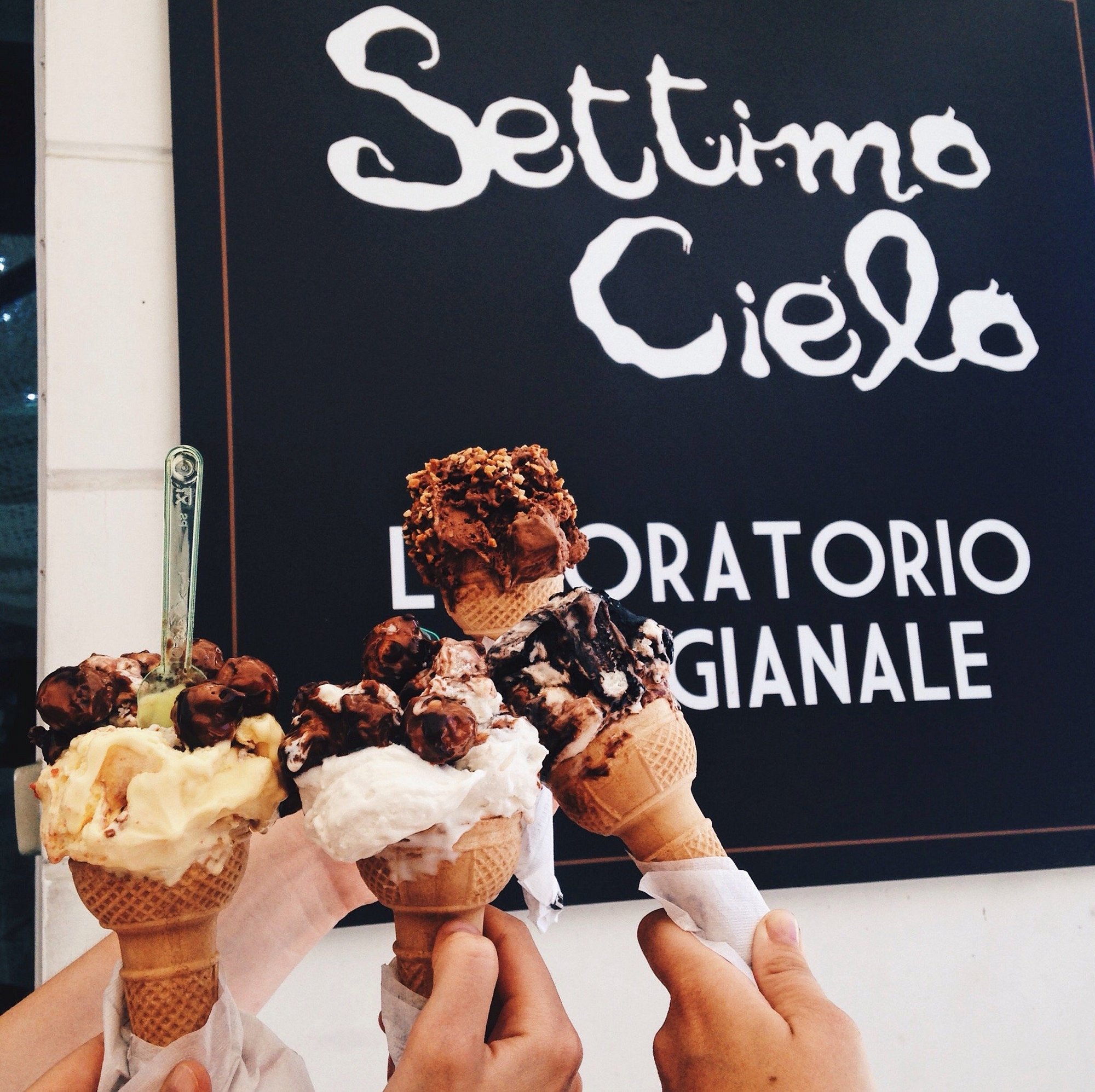 Gelato all'aperto